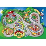 Коврик-пазл "Город", 6 частей, 60х90 см