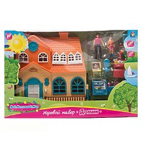 Игровой набор "Мой маленький мир" домик, аксессуары, фигурки 2 шт