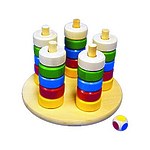 Развивающая игрушка «Пирамида «Цвет и счет»