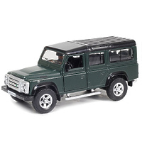 Машина металлическая  "Land Rover Defenderм, инерционная, темно-зеленый матовый цвет