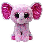 Мягкая игрушка Beanie Boo's "Слоненок Ellie" розовый, 33см