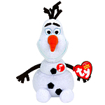 Мягкая игрушка Disney Beanie Babies "Cнеговик Olaf" 20 см, звуковые эффекты