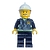 Будильник Lego City, минифигура Fireman (Пожарный)