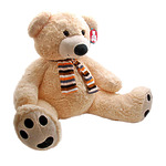 Мягкая игрушка "Медведь в шарфе", 120 см